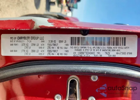 2014 Ram 1500 St z USA, uszkodzony, nr VIN 1C6RR6FT5ES430031